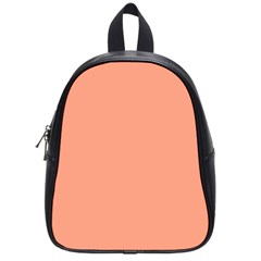 True Peach Color School Bag (small) by SpinnyChairDesigns