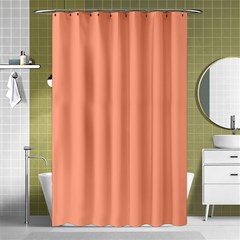 True Peach Color Shower Curtain 48  X 72  (small)  by SpinnyChairDesigns