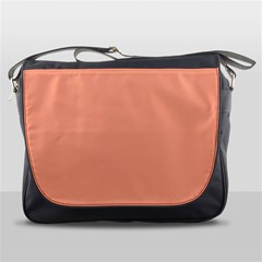 True Peach Color Messenger Bag by SpinnyChairDesigns