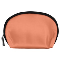 True Peach Color Accessory Pouch (large) by SpinnyChairDesigns