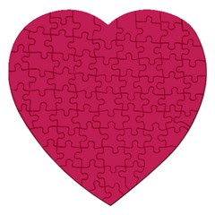 Rose Red Color Jigsaw Puzzle (heart) by SpinnyChairDesigns