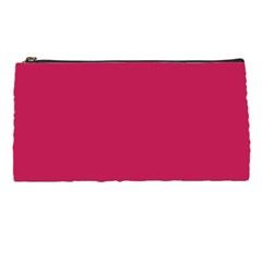 Rose Red Color Pencil Case by SpinnyChairDesigns