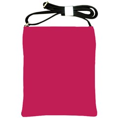 Rose Red Color Shoulder Sling Bag by SpinnyChairDesigns