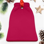 Rose Red Color Bell Ornament (Two Sides) Front