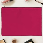 Rose Red Color Cosmetic Bag (XXXL) Front