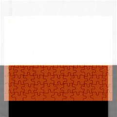 True Rust Color Rectangular Jigsaw Puzzl by SpinnyChairDesigns