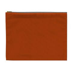 True Rust Color Cosmetic Bag (xl) by SpinnyChairDesigns