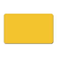 True Saffron Yellow Color Magnet (rectangular) by SpinnyChairDesigns