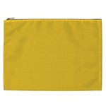 True Saffron Yellow Color Cosmetic Bag (XXL) Front