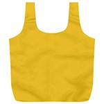 True Saffron Yellow Color Full Print Recycle Bag (XXXL) Front