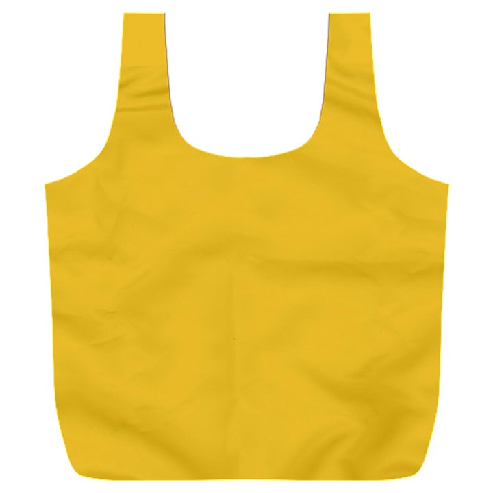 True Saffron Yellow Color Full Print Recycle Bag (XXXL)