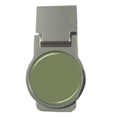 Sage Green Color Money Clips (round)  by SpinnyChairDesigns