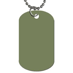 Sage Green Color Dog Tag (one Side) by SpinnyChairDesigns