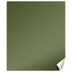 Sage Green Color Canvas 8  X 10  by SpinnyChairDesigns