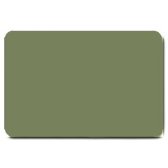 Sage Green Color Large Doormat  by SpinnyChairDesigns