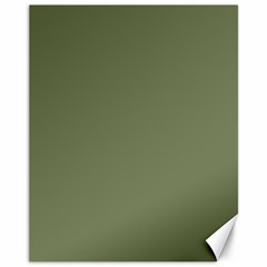 Sage Green Color Canvas 11  X 14  by SpinnyChairDesigns