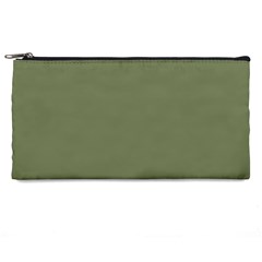 Sage Green Color Pencil Case by SpinnyChairDesigns