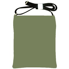 Sage Green Color Shoulder Sling Bag by SpinnyChairDesigns