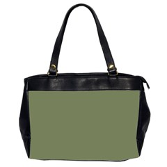 Sage Green Color Oversize Office Handbag (2 Sides) by SpinnyChairDesigns