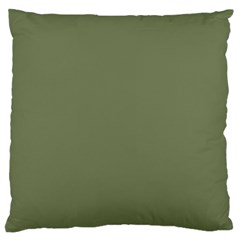 Sage Green Color Standard Flano Cushion Case (two Sides) by SpinnyChairDesigns