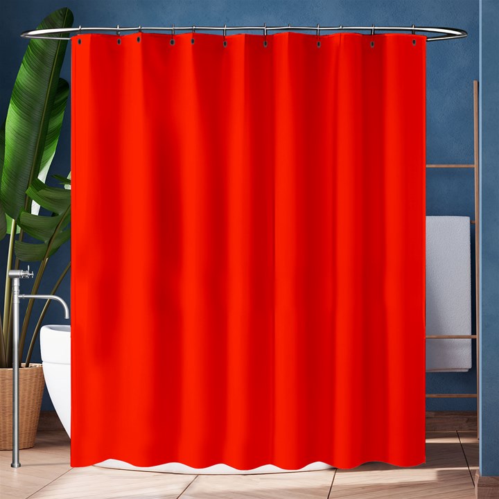 Scarlet Red Color Shower Curtain 60  x 72  (Medium) 