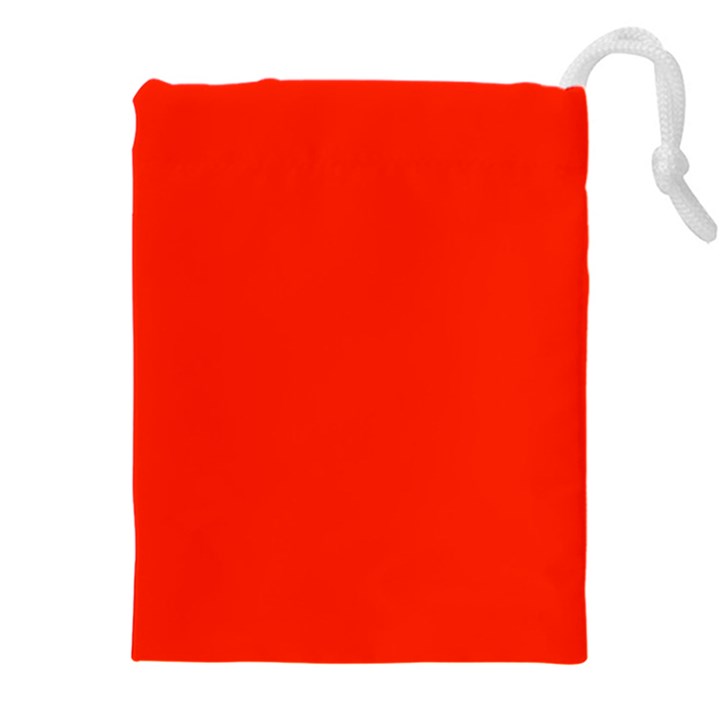 Scarlet Red Color Drawstring Pouch (4XL)