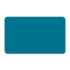 True Teal Blue Color Magnet (rectangular) by SpinnyChairDesigns