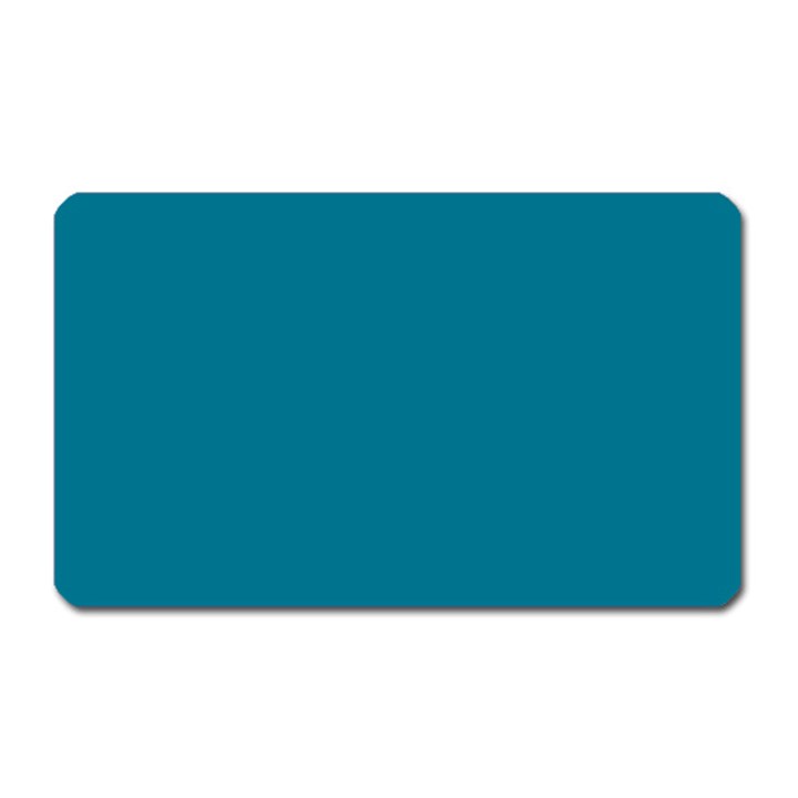 True Teal Blue Color Magnet (Rectangular)