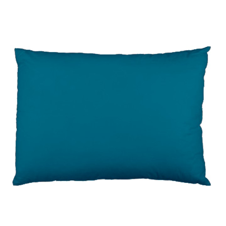 True Teal Blue Color Pillow Case (Two Sides)