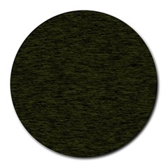 Army Green Color Textured Round Mousepads by SpinnyChairDesigns