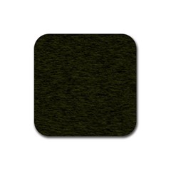 Army Green Color Textured Rubber Coaster (square)  by SpinnyChairDesigns