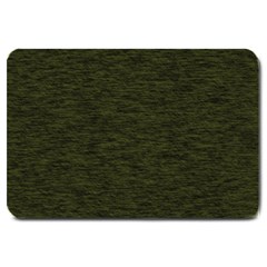 Army Green Color Textured Large Doormat  by SpinnyChairDesigns