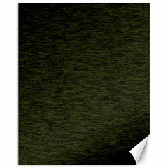 Army Green Color Textured Canvas 11  x 14 