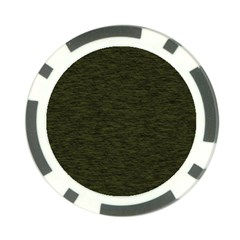 Army Green Color Textured Poker Chip Card Guard by SpinnyChairDesigns