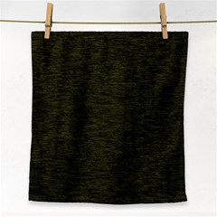 Army Green Color Textured Face Towel