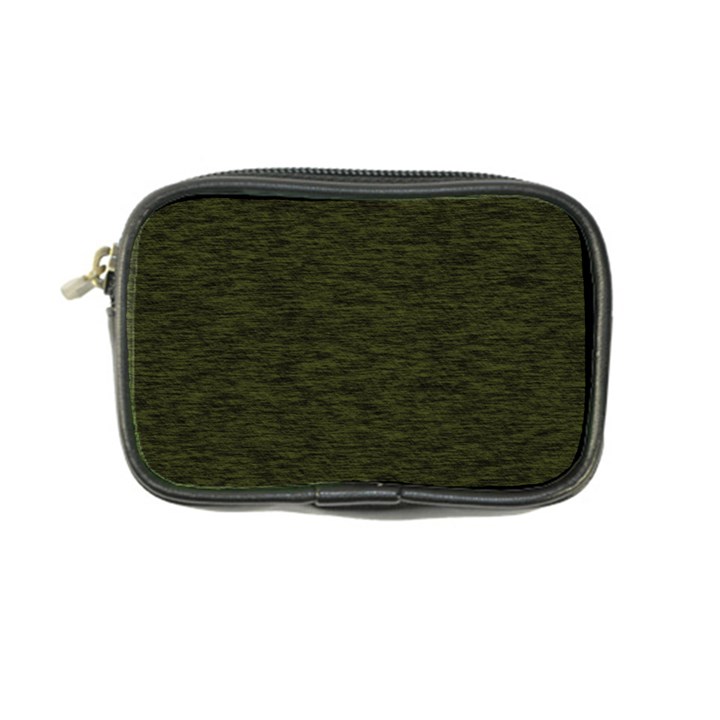 Army Green Color Textured Coin Purse