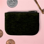 Army Green Color Textured Mini Coin Purse Back