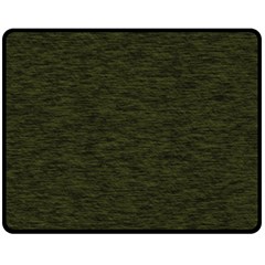 Army Green Color Textured Fleece Blanket (Medium) 