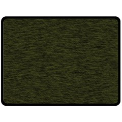 Army Green Color Textured Double Sided Fleece Blanket (large)  by SpinnyChairDesigns