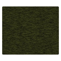 Army Green Color Textured Double Sided Flano Blanket (small)  by SpinnyChairDesigns