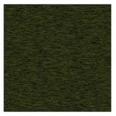 Army Green Color Textured Large Satin Scarf (Square)