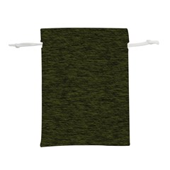 Army Green Color Textured Lightweight Drawstring Pouch (s) by SpinnyChairDesigns