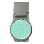 Biscay Green Texture  Money Clips (Round)  Front