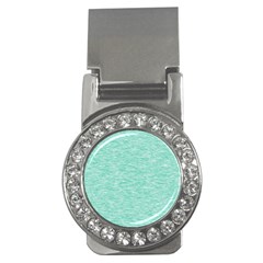 Biscay Green Texture  Money Clips (cz)  by SpinnyChairDesigns