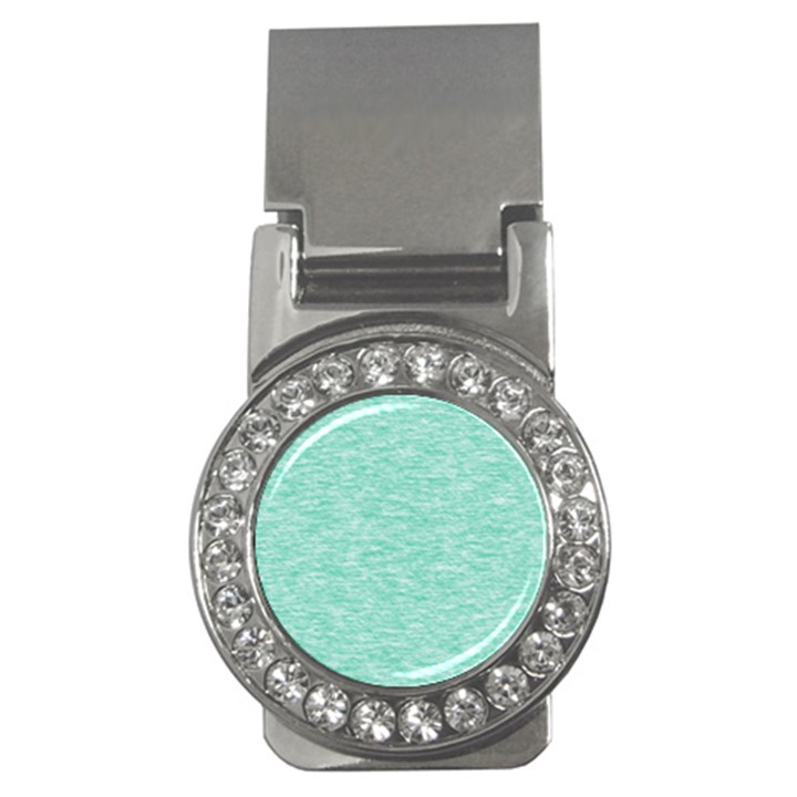 Biscay Green Texture  Money Clips (CZ) 