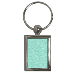 Biscay Green Texture  Key Chain (rectangle) by SpinnyChairDesigns