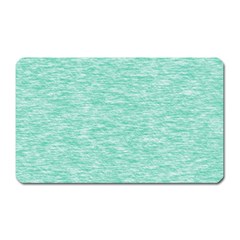 Biscay Green Texture  Magnet (rectangular) by SpinnyChairDesigns