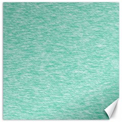 Biscay Green Texture  Canvas 12  X 12  by SpinnyChairDesigns