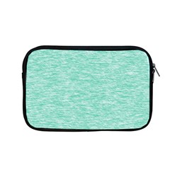 Biscay Green Texture  Apple Macbook Pro 13  Zipper Case by SpinnyChairDesigns