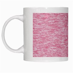 Blush Pink Textured White Mugs by SpinnyChairDesigns